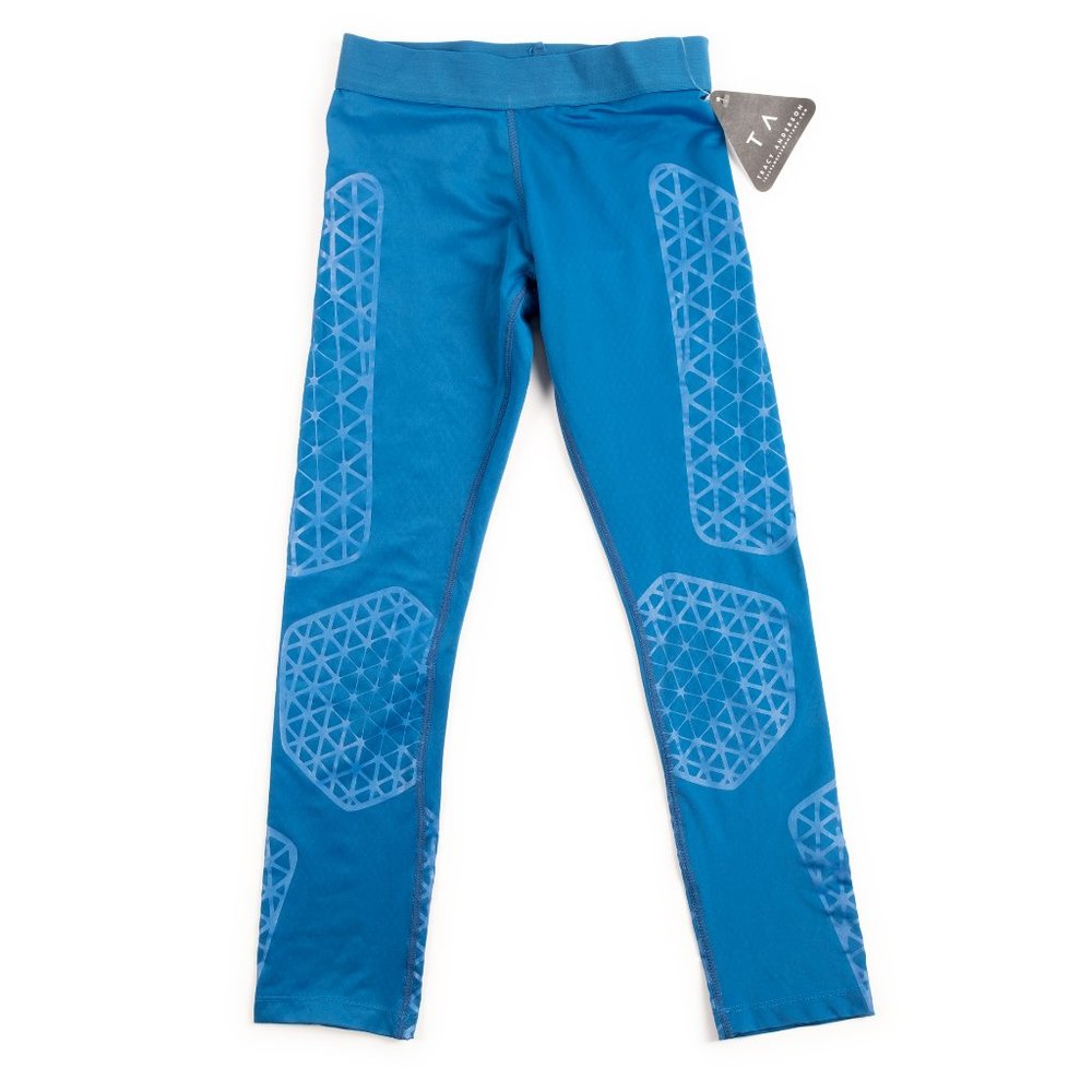 NEW TRACY ANDERSON blue athletic crop leggings size XS